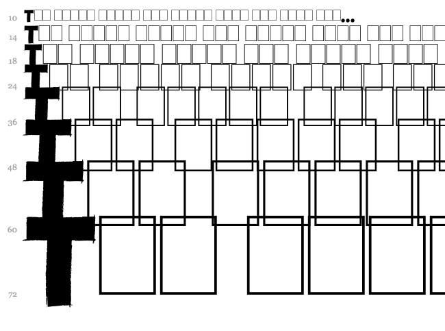 Lazy Sketch Black font waterfall